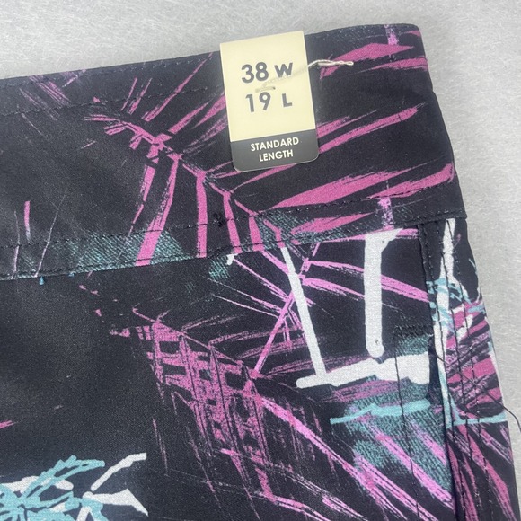 JACKS Surfboards Men's Palm Tree Print Swim Trunks Shorts Board Shorts Size 38 - Picture 8 of 16